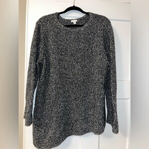 Asymmetrical knit sweater